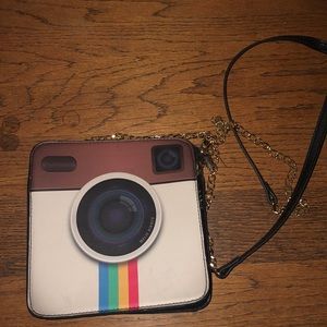 instagram logo purse